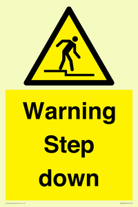 Warning Step down